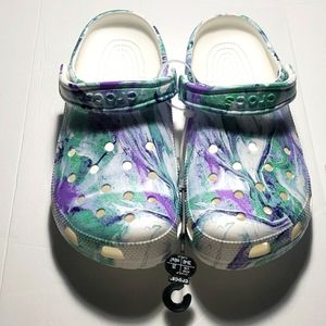 Crocs out of this worldii cg m7 w9 tied eye purple mixture